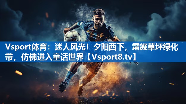 迷人风光!夕阳西下,霜凝草坪绿化带,仿佛进入童话世界 迷人风光!夕阳西下,霜凝草坪绿化带,仿佛进入童话世界